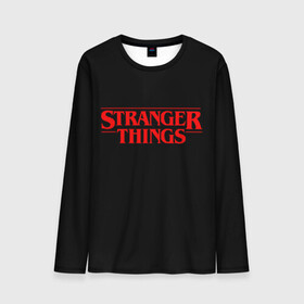 Мужской лонгслив 3D с принтом STRANGER THINGS в Рязани, 100% полиэстер | длинные рукава, круглый вырез горловины, полуприлегающий силуэт | 11 | stranger things | одди | одиннадцатая | очень странные дела | сериалы