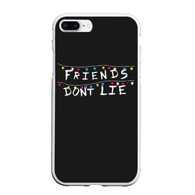 Чехол для iPhone 7Plus/8 Plus матовый с принтом Friends Dont Lie в Рязани, Силикон | Область печати: задняя сторона чехла, без боковых панелей | 11 | demogorgon | dont | friends | lie | retro | stranger | things | дастин | дела | демогоргон | друзья | лгут | не | оди | одиннадцать | очень | ретро | стив | странные | хоппер | хоукинс