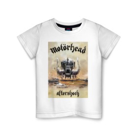 Детская футболка хлопок с принтом Motorhead в Рязани, 100% хлопок | круглый вырез горловины, полуприлегающий силуэт, длина до линии бедер | motorhead | арт | лемми | музыка | рок