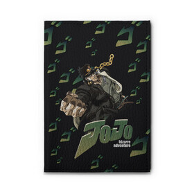 Обложка для автодокументов с принтом JOJO в Рязани, натуральная кожа |  размер 19,9*13 см; внутри 4 больших “конверта” для документов и один маленький отдел — туда идеально встанут права | jojo | jojo bizarre adveture | аниме | джозеф | жожо | приключения джозефа