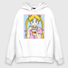 Мужское худи Oversize хлопок с принтом Sailor Moon Usagi Tsukino в Рязани, френч-терри — 70% хлопок, 30% полиэстер. Мягкий теплый начес внутри —100% хлопок | боковые карманы, эластичные манжеты и нижняя кромка, капюшон на магнитной кнопке | Тематика изображения на принте: anime | kawaii | manga | sailor moon | sailor senshi | usagi tsukino | аниме | воин в матроске | манга | сейлор мун | усаги цукино