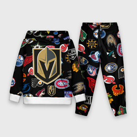 Детский костюм 3D (с толстовкой) с принтом Vegas Golden Knights (Z) в Рязани,  |  | anaheim ducks | arizona coyotes | boston bruins | buffalo sabres | calgary flames | canadiens de montreal | carolina hurricanes | chicago blackhawks | colorado avalanche | columbus blue jackets | dallas stars | detroit red wings | edmonton oil | hockey | 