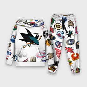 Детский костюм 3D (с толстовкой) с принтом San Jose Sharks (Z) в Рязани,  |  | anaheim ducks | arizona coyotes | boston bruins | buffalo sabres | calgary flames | canadiens de montreal | carolina hurricanes | chicago blackhawks | colorado avalanche | columbus blue jackets | dallas stars | detroit red wings | edmonton oil | hockey | 