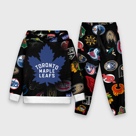 Детский костюм 3D (с толстовкой) с принтом Toronto Maple Leafs | НХЛ (Z) в Рязани,  |  | anaheim ducks | arizona coyotes | boston bruins | buffalo sabres | calgary flames | canadiens de montreal | carolina hurricanes | chicago blackhawks | colorado avalanche | columbus blue jackets | dallas stars | detroit red wings | edmonton oil | hockey | 