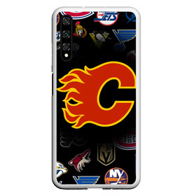 Чехол для Honor 20 с принтом Calgary Flames (Z) в Рязани, Силикон | Область печати: задняя сторона чехла, без боковых панелей | anaheim ducks | arizona coyotes | boston bruins | buffalo sabres | calgary flames | canadiens de montreal | carolina hurricanes | chicago blackhawks | colorado avalanche | columbus blue jackets | dallas stars | detroit red wings | edmonton oil | hockey | 