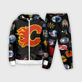 Детский костюм 3D с принтом Calgary Flames (Z) в Рязани,  |  | anaheim ducks | arizona coyotes | boston bruins | buffalo sabres | calgary flames | canadiens de montreal | carolina hurricanes | chicago blackhawks | colorado avalanche | columbus blue jackets | dallas stars | detroit red wings | edmonton oil | hockey | 