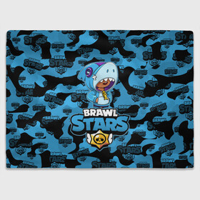 Плед 3D с принтом BRAWL STARS LEON SHARK в Рязани, 100% полиэстер | закругленные углы, все края обработаны. Ткань не мнется и не растягивается | Тематика изображения на принте: 8 bit | 8 бит | bibi | brawl stars | crow | el brown | leon | leon shark | max | mr.p | sally leon | shark | stars | virus | werewolf | акула | биби | вирус | ворон | леон | оборотень | пингвин