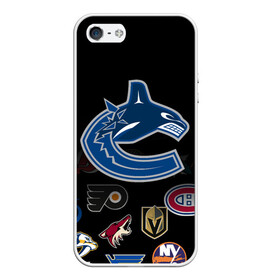 Чехол для iPhone 5/5S матовый с принтом NHL Vancouver Canucks (Z) в Рязани, Силикон | Область печати: задняя сторона чехла, без боковых панелей | anaheim ducks | arizona coyotes | boston bruins | buffalo sabres | canadiens de montreal | carolina hurricanes | chicago blackhawks | colorado | hockey | nhl | vancouver canucks | нхл | паттерн | спорт | хоккей