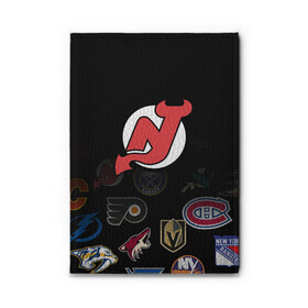 Обложка для автодокументов с принтом NHL New Jersey Devils (Z) в Рязани, натуральная кожа |  размер 19,9*13 см; внутри 4 больших “конверта” для документов и один маленький отдел — туда идеально встанут права | Тематика изображения на принте: anaheim ducks | arizona coyotes | boston bruins | buffalo sabres | calgary flames | carolina hurricanes | chicago blackhawks | colorado | hockey | new jersey devils | nhl | нхл | паттерн | спорт | хоккей