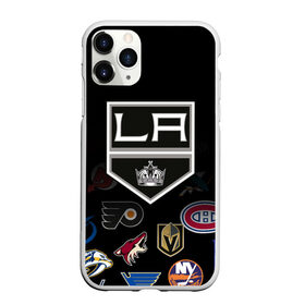 Чехол для iPhone 11 Pro Max матовый с принтом NHL Los Angeles Kings (Z) в Рязани, Силикон |  | Тематика изображения на принте: anaheim ducks | arizona coyotes | boston bruins | buffalo sabres | calgary flames | canadiens de montreal | carolina hurricanes | colorado | hockey | los angeles kings | nhl | нхл | паттерн | спорт | хоккей