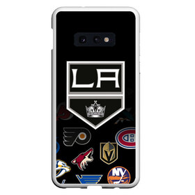 Чехол для Samsung S10E с принтом NHL Los Angeles Kings (Z) в Рязани, Силикон | Область печати: задняя сторона чехла, без боковых панелей | Тематика изображения на принте: anaheim ducks | arizona coyotes | boston bruins | buffalo sabres | calgary flames | canadiens de montreal | carolina hurricanes | colorado | hockey | los angeles kings | nhl | нхл | паттерн | спорт | хоккей