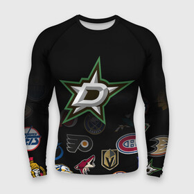 Мужской рашгард 3D с принтом NHL Dallas Stars (Z) в Рязани,  |  | anaheim ducks | arizona coyotes | boston bruins | buffalo sabres | calgary flames | carolina hurricanes | chicago blackhawks | colorado | dallas stars | hockey | nhl | нхл | паттерн | спорт | хоккей