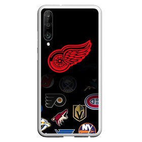 Чехол для Honor P30 с принтом NHL Detroit Red Wings (Z) в Рязани, Силикон | Область печати: задняя сторона чехла, без боковых панелей | Тематика изображения на принте: anaheim ducks | arizona coyotes | boston bruins | buffalo sabres | calgary flames | canadiens de montreal | carolina hurricanes | colorado | detroit red wings | hockey | nhl | нхл | паттерн | спорт | хоккей