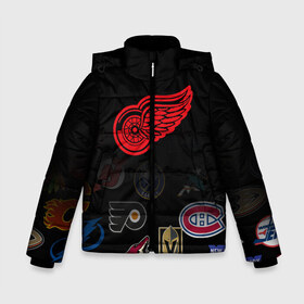 Зимняя куртка для мальчиков 3D с принтом NHL Detroit Red Wings (Z) в Рязани, ткань верха — 100% полиэстер; подклад — 100% полиэстер, утеплитель — 100% полиэстер | длина ниже бедра, удлиненная спинка, воротник стойка и отстегивающийся капюшон. Есть боковые карманы с листочкой на кнопках, утяжки по низу изделия и внутренний карман на молнии. 

Предусмотрены светоотражающий принт на спинке, радужный светоотражающий элемент на пуллере молнии и на резинке для утяжки | anaheim ducks | arizona coyotes | boston bruins | buffalo sabres | calgary flames | canadiens de montreal | carolina hurricanes | colorado | detroit red wings | hockey | nhl | нхл | паттерн | спорт | хоккей