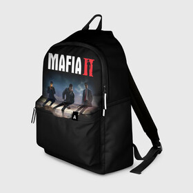 Рюкзак 3D с принтом Mafia II:Definitive Edition в Рязани, 100% полиэстер | лямки с регулируемой длиной, сверху петелька, чтобы рюкзак можно было повесить на вешалку. Основное отделение закрывается на молнию, как и внешний карман. Внутри два дополнительных кармана, один из которых закрывается на молнию. По бокам два дополнительных кармашка | definitive edition | mafia | mafia ii | вито скалетта | генри томасино | джо барбаро | игра | лео галанте | мафия | мафия 2 | томас анджело | франческа | фрэнк винчи | шутер | эдди скарпа