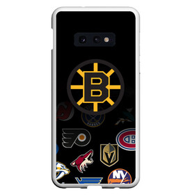 Чехол для Samsung S10E с принтом NHL Boston Bruins (Z) в Рязани, Силикон | Область печати: задняя сторона чехла, без боковых панелей | Тематика изображения на принте: anaheim ducks | arizona coyotes | boston bruins | buffalo sabres | calgary flames | canadiens de montreal | carolina hurricanes | chicago blackhawks | colorado | hockey | nhl | нхл | паттерн | спорт | хоккей