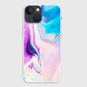 Чехол для iPhone 13 mini с принтом Акварельные разводы в Рязани,  |  | paint | paints | акварель | акварельные разводы | брызги | брызги краски | брызги красок | краска | краски | нежная | нежный | пятна краски | разводы | разводы краски | смешивание красок | фон | цвета