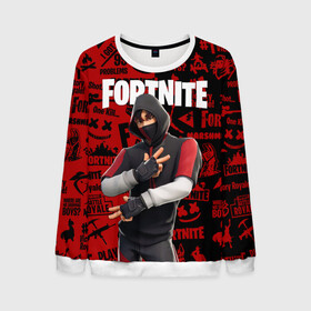 Мужской свитшот 3D с принтом FORTNITE x IKONIK в Рязани, 100% полиэстер с мягким внутренним слоем | круглый вырез горловины, мягкая резинка на манжетах и поясе, свободная посадка по фигуре | deadmau5 | fortnite | fortnite 2 | fortnite x маршмелло | ikonik | marshmello | ninja | ninja streamer | raven | travis scott | ворон | иконик | ниндзя | пили | рейвен | трэвис скотт | фортнайт