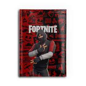 Обложка для автодокументов с принтом FORTNITE x IKONIK в Рязани, натуральная кожа |  размер 19,9*13 см; внутри 4 больших “конверта” для документов и один маленький отдел — туда идеально встанут права | Тематика изображения на принте: deadmau5 | fortnite | fortnite 2 | fortnite x маршмелло | ikonik | marshmello | ninja | ninja streamer | raven | travis scott | ворон | иконик | ниндзя | пили | рейвен | трэвис скотт | фортнайт