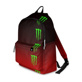 Рюкзак 3D с принтом MONSTER ENERGY (Z) в Рязани, 100% полиэстер | лямки с регулируемой длиной, сверху петелька, чтобы рюкзак можно было повесить на вешалку. Основное отделение закрывается на молнию, как и внешний карман. Внутри два дополнительных кармана, один из которых закрывается на молнию. По бокам два дополнительных кармашка | black monster | bmx | claw | cybersport | energy | monster | monster energy | moto | motocross | race | sport | киберспорт | когти | монстер энерджи | монстр | мото | мотокросс | ралли | скейтбординг | спорт | т | энергия