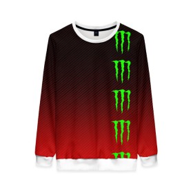 Женский свитшот 3D с принтом MONSTER ENERGY (Z) в Рязани, 100% полиэстер с мягким внутренним слоем | круглый вырез горловины, мягкая резинка на манжетах и поясе, свободная посадка по фигуре | black monster | bmx | claw | cybersport | energy | monster | monster energy | moto | motocross | race | sport | киберспорт | когти | монстер энерджи | монстр | мото | мотокросс | ралли | скейтбординг | спорт | т | энергия