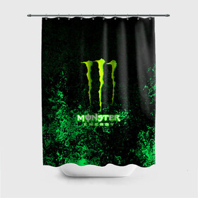 Штора 3D для ванной с принтом MONSTER ENERGY в Рязани, 100% полиэстер | плотность материала — 100 г/м2. Стандартный размер — 146 см х 180 см. По верхнему краю — пластиковые люверсы для креплений. В комплекте 10 пластиковых колец | amg | auto | bmw | honda | jdm | mercedes | nissan | porsche | racing | sport | subar | toyota | автомобил | автомобильные | киа | лексус | марка | машины | митсубиси | ниссан | порше | спорт | субару | тесла | тойота | хонда