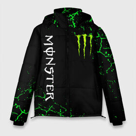 Мужская зимняя куртка 3D с принтом MONSTER ENERGY в Рязани, верх — 100% полиэстер; подкладка — 100% полиэстер; утеплитель — 100% полиэстер | длина ниже бедра, свободный силуэт Оверсайз. Есть воротник-стойка, отстегивающийся капюшон и ветрозащитная планка. 

Боковые карманы с листочкой на кнопках и внутренний карман на молнии. | Тематика изображения на принте: black monster | bmx | claw | cybersport | energy | monster | monster energy | moto | motocross | race | sport | киберспорт | когти | монстер энерджи | монстр | мото | мотокросс | ралли | скейтбординг | спорт | энергия