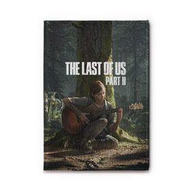 Обложка для автодокументов с принтом The Last of Us part 2 в Рязани, натуральная кожа |  размер 19,9*13 см; внутри 4 больших “конверта” для документов и один маленький отдел — туда идеально встанут права | Тематика изображения на принте: day | ellie | games | joel | naughty dog | день | джоэл | игры | одни из нас | часть 2 | элли