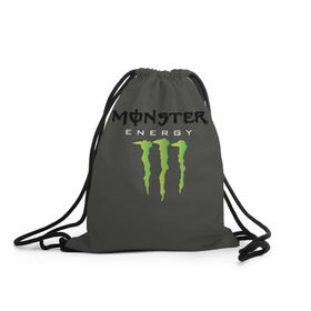 Рюкзак-мешок 3D с принтом MONSTER ENERGY (Z) в Рязани, 100% полиэстер | плотность ткани — 200 г/м2, размер — 35 х 45 см; лямки — толстые шнурки, застежка на шнуровке, без карманов и подкладки | black monster | bmx | claw | cybersport | energy | monster | monster energy | moto | motocross | race | sport | киберспорт | когти | монстер энерджи | монстр | мото | мотокросс | ралли | скейтбординг | спорт | энергия