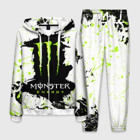 Мужской костюм 3D с принтом MONSTER ENERGY (Z) в Рязани, 100% полиэстер | Манжеты и пояс оформлены тканевой резинкой, двухслойный капюшон со шнурком для регулировки, карманы спереди | black monster | bmx | claw | cybersport | energy | monster | monster energy | moto | motocross | race | sport | киберспорт | когти | монстер энерджи | монстр | мото | мотокросс | ралли | скейтбординг | спорт | т | энергия