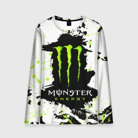 Мужской лонгслив 3D с принтом MONSTER ENERGY (Z) в Рязани, 100% полиэстер | длинные рукава, круглый вырез горловины, полуприлегающий силуэт | Тематика изображения на принте: black monster | bmx | claw | cybersport | energy | monster | monster energy | moto | motocross | race | sport | киберспорт | когти | монстер энерджи | монстр | мото | мотокросс | ралли | скейтбординг | спорт | т | энергия