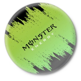 Значок с принтом MONSTER ENERGY (Z) в Рязани,  металл | круглая форма, металлическая застежка в виде булавки | black monster | bmx | claw | cybersport | energy | monster | monster energy | moto | motocross | race | sport | киберспорт | когти | монстер энерджи | монстр | мото | мотокросс | ралли | скейтбординг | спорт | т | энергия