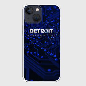 Чехол для iPhone 13 mini с принтом DETROIT:BECOME HUMAN в Рязани,  |  | action | ai | android | connor | detroit become human | game | rk 800 | rk 900 | андроиды | детектив | игра | игры | интерактивное кино | кара | коннор | логотип | маркус | роботы | фирменный стиль | экшн