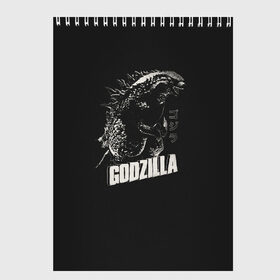 Скетчбук с принтом Godzilla в Рязани, 100% бумага
 | 48 листов, плотность листов — 100 г/м2, плотность картонной обложки — 250 г/м2. Листы скреплены сверху удобной пружинной спиралью | Тематика изображения на принте: godzilla | годзила | годзилла