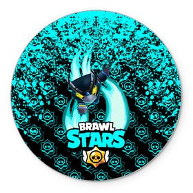 Коврик для мышки круглый с принтом Brawl stars mecha crow. в Рязани, резина и полиэстер | круглая форма, изображение наносится на всю лицевую часть | bibi | brawl stars | coach mike | leon | leon shark | mecha crow | mr.p | sally leon | sandy | sprout | unicorn | virus 8 bit | биби | бравл старс | вирус 8 бит | леон | оборотень | спроут | сэли леон