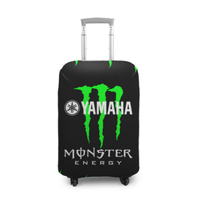 Чехол для чемодана 3D с принтом MONSTER ENERGY (Z) в Рязани, 86% полиэфир, 14% спандекс | двустороннее нанесение принта, прорези для ручек и колес | bike | energy | monster | monster energy | moto | motocycle | sport | sportmotorcycle | yamaha | когти | монстер энерджи | монстр | мото | спорт | энергия | ямаха