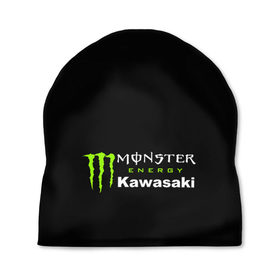 Шапка 3D с принтом MONSTER ENERGY KAWASAKI (Z) в Рязани, 100% полиэстер | универсальный размер, печать по всей поверхности изделия | Тематика изображения на принте: bike | energy | kawasaki | monster | monster energy | moto | motocross | ninja | sport | zzr | кавасаки | кавасаки ниндзя | монстер энерджи | монстр | мото | мотокросс | ниндзя | спорт | энергия