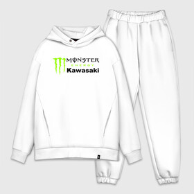 Мужской костюм хлопок OVERSIZE с принтом KAWASAKI | MONSTER ENERGY (Z) в Рязани,  |  | bike | energy | kawasaki | monster | monster energy | moto | motocross | ninja | sport | zzr | кавасаки | кавасаки ниндзя | монстер энерджи | монстр | мото | мотокросс | ниндзя | спорт | энергия