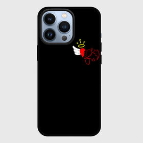 Чехол для iPhone 13 Pro с принтом Добро и зло, Payton Moormeier в Рязани,  |  | Тематика изображения на принте: p y t n | payton moormeier | pytn | tik tok | tiktok | tiktoker | блоггер пэйтон | добро и зло | мурмейер | мурмиер | пейтон | разбитое сердце | розы | тик ток | тикток
