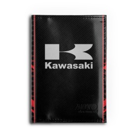 Обложка для автодокументов с принтом KAWASAKI (Z) в Рязани, натуральная кожа |  размер 19,9*13 см; внутри 4 больших “конверта” для документов и один маленький отдел — туда идеально встанут права | bike | kawasaki | moto | motocycle | ninja | sportmotorcycle | zzr | кавасаки | кавасаки ниндзя | мото | мотоспорт | ниндзя