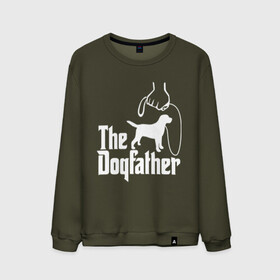 Мужской свитшот хлопок с принтом The Dogfather - пародия  в Рязани, 100% хлопок |  | godfather | крестный отец | лабрадор | ретривер | собака | собачник | хобби