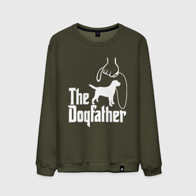 Мужской свитшот хлопок с принтом The Dogfather - пародия  в Рязани, 100% хлопок |  | Тематика изображения на принте: godfather | крестный отец | лабрадор | ретривер | собака | собачник | хобби