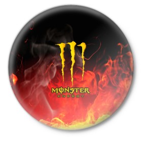 Значок с принтом MONSTER ENERGY в Рязани,  металл | круглая форма, металлическая застежка в виде булавки | Тематика изображения на принте: energy | honda | mercedes | monster energy | porsche | racing | sport | toyota | автомобил | автомобильные | марка | машины | митсубиси | монстр | монстр энерджи | порше | спорт | тесла | тойота | хонда