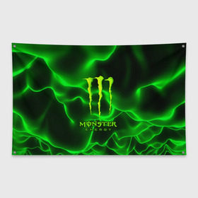 Флаг-баннер с принтом MONSTER ENERGY в Рязани, 100% полиэстер | размер 67 х 109 см, плотность ткани — 95 г/м2; по краям флага есть четыре люверса для крепления | energy | honda | mercedes | monster energy | porsche | racing | sport | toyota | автомобил | автомобильные | марка | машины | митсубиси | монстр | монстр энерджи | порше | спорт | тесла | тойота | хонда