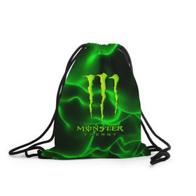 Рюкзак-мешок 3D с принтом MONSTER ENERGY в Рязани, 100% полиэстер | плотность ткани — 200 г/м2, размер — 35 х 45 см; лямки — толстые шнурки, застежка на шнуровке, без карманов и подкладки | energy | honda | mercedes | monster energy | porsche | racing | sport | toyota | автомобил | автомобильные | марка | машины | митсубиси | монстр | монстр энерджи | порше | спорт | тесла | тойота | хонда