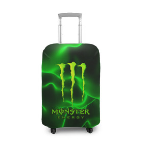 Чехол для чемодана 3D с принтом MONSTER ENERGY в Рязани, 86% полиэфир, 14% спандекс | двустороннее нанесение принта, прорези для ручек и колес | energy | honda | mercedes | monster energy | porsche | racing | sport | toyota | автомобил | автомобильные | марка | машины | митсубиси | монстр | монстр энерджи | порше | спорт | тесла | тойота | хонда