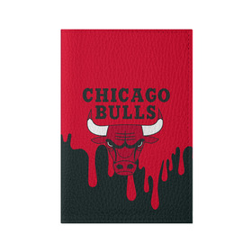 Обложка для паспорта матовая кожа с принтом Chicago Bulls. в Рязани, натуральная матовая кожа | размер 19,3 х 13,7 см; прозрачные пластиковые крепления | 23 | air jordan | bulls | chicago bulls | jordan | michael jordan | nba | paris saint germain | psg | red | sport | быки | джордан | майкл джордан | псж | спорт | чикаго буллс