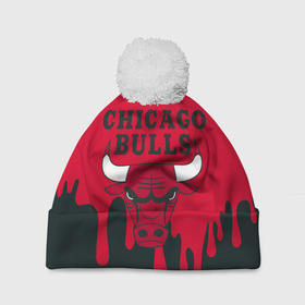 Шапка 3D c помпоном с принтом Chicago Bulls. в Рязани, 100% полиэстер | универсальный размер, печать по всей поверхности изделия | 23 | air jordan | bulls | chicago bulls | jordan | michael jordan | nba | paris saint germain | psg | red | sport | быки | джордан | майкл джордан | псж | спорт | чикаго буллс