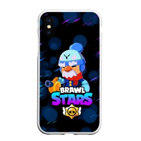 Чехол для iPhone XS Max матовый с принтом BRAWL STARS GALE. в Рязани, Силикон | Область печати: задняя сторона чехла, без боковых панелей | 8 bit | brawl stars | crow | gale | leon | leon shark | max | mecha | mecha crow | mr.p | sally leon | shark | tara | virus 8 bit | werewolf leon | акула | берли | бравл старс | ворон | макс | оборотень