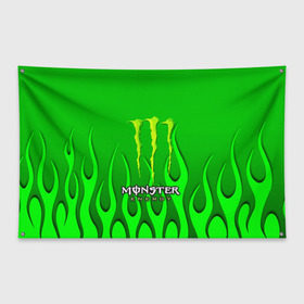 Флаг-баннер с принтом MONSTER ENERGY в Рязани, 100% полиэстер | размер 67 х 109 см, плотность ткани — 95 г/м2; по краям флага есть четыре люверса для крепления | energy | honda | mercedes | monster energy | porsche | racing | sport | toyota | автомобил | автомобильные | марка | машины | митсубиси | монстр | монстр энерджи | порше | спорт | тесла | тойота | хонда